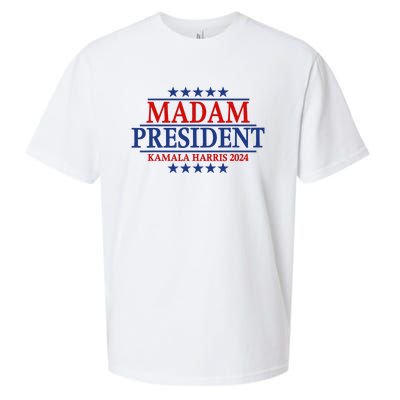 Madam President Kamala Harris 2024 Vote Democrat Beat Trump Sueded Cloud Jersey T-Shirt