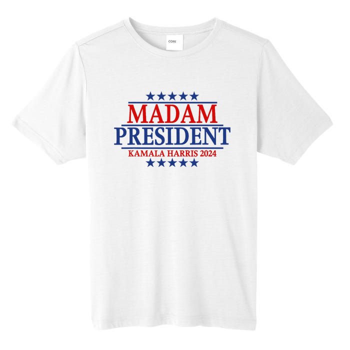 Madam President Kamala Harris 2024 Vote Democrat Beat Trump Tall Fusion ChromaSoft Performance T-Shirt