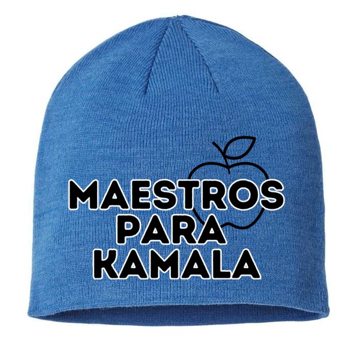 Maestros Para Kamala Harris Spanish Teacher Democratic Gift Sustainable Beanie