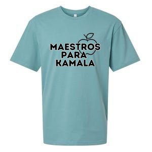 Maestros Para Kamala Harris Spanish Teacher Democratic Gift Sueded Cloud Jersey T-Shirt