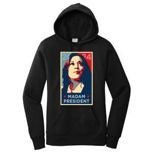 Madam President Kamala Harris 2024 Change Breaking Barriers Women's Pullover Hoodie