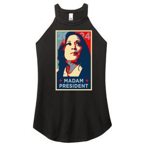 Madam President Kamala Harris 2024 Change Breaking Barriers Women's Perfect Tri Rocker Tank