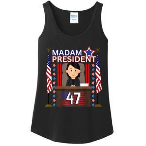 Madam President Kamala Harris 47th President Potus Premium Ladies Essential Tank