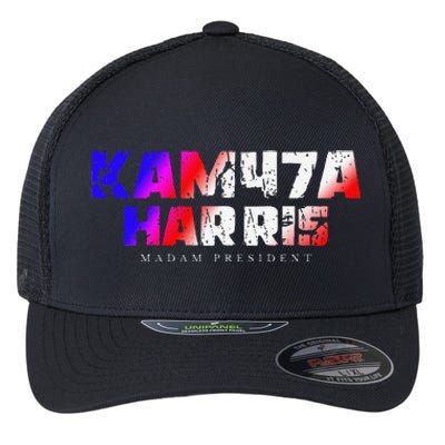 Madam President Kamala Harris Kam47a Flexfit Unipanel Trucker Cap