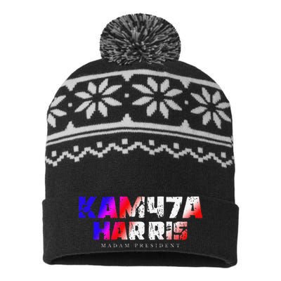 Madam President Kamala Harris Kam47a USA-Made Snowflake Beanie