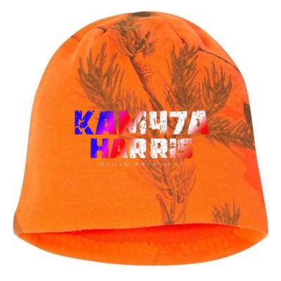 Madam President Kamala Harris Kam47a Kati - Camo Knit Beanie