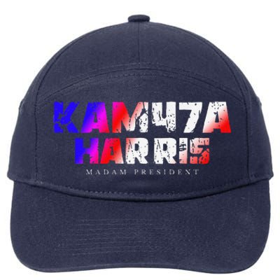 Madam President Kamala Harris Kam47a 7-Panel Snapback Hat