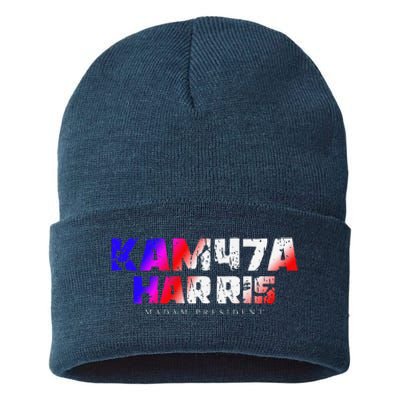 Madam President Kamala Harris Kam47a Sustainable Knit Beanie