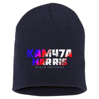 Madam President Kamala Harris Kam47a Short Acrylic Beanie