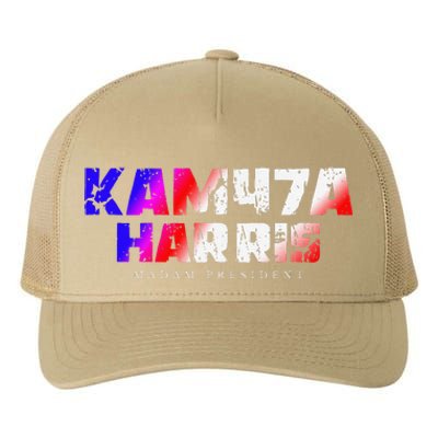 Madam President Kamala Harris Kam47a Yupoong Adult 5-Panel Trucker Hat