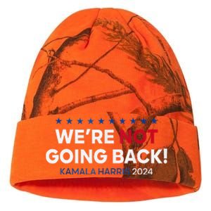 Madam President Kamala Harris WeRe Not Going Back 2024 Kati Licensed 12" Camo Beanie