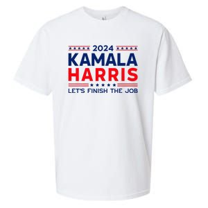 Madam President Kamala Harris LetS Finish The Job 2024 Sueded Cloud Jersey T-Shirt