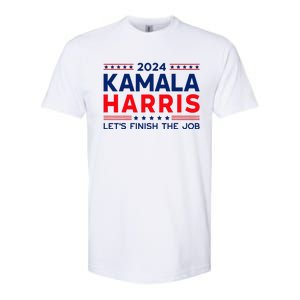 Madam President Kamala Harris LetS Finish The Job 2024 Softstyle CVC T-Shirt