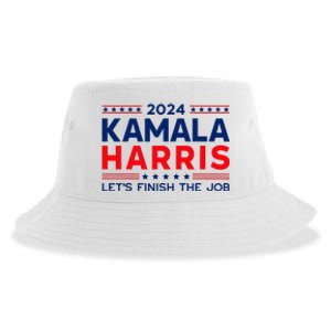 Madam President Kamala Harris LetS Finish The Job 2024 Sustainable Bucket Hat