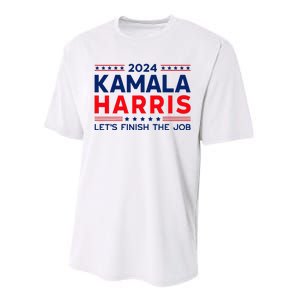 Madam President Kamala Harris LetS Finish The Job 2024 Performance Sprint T-Shirt