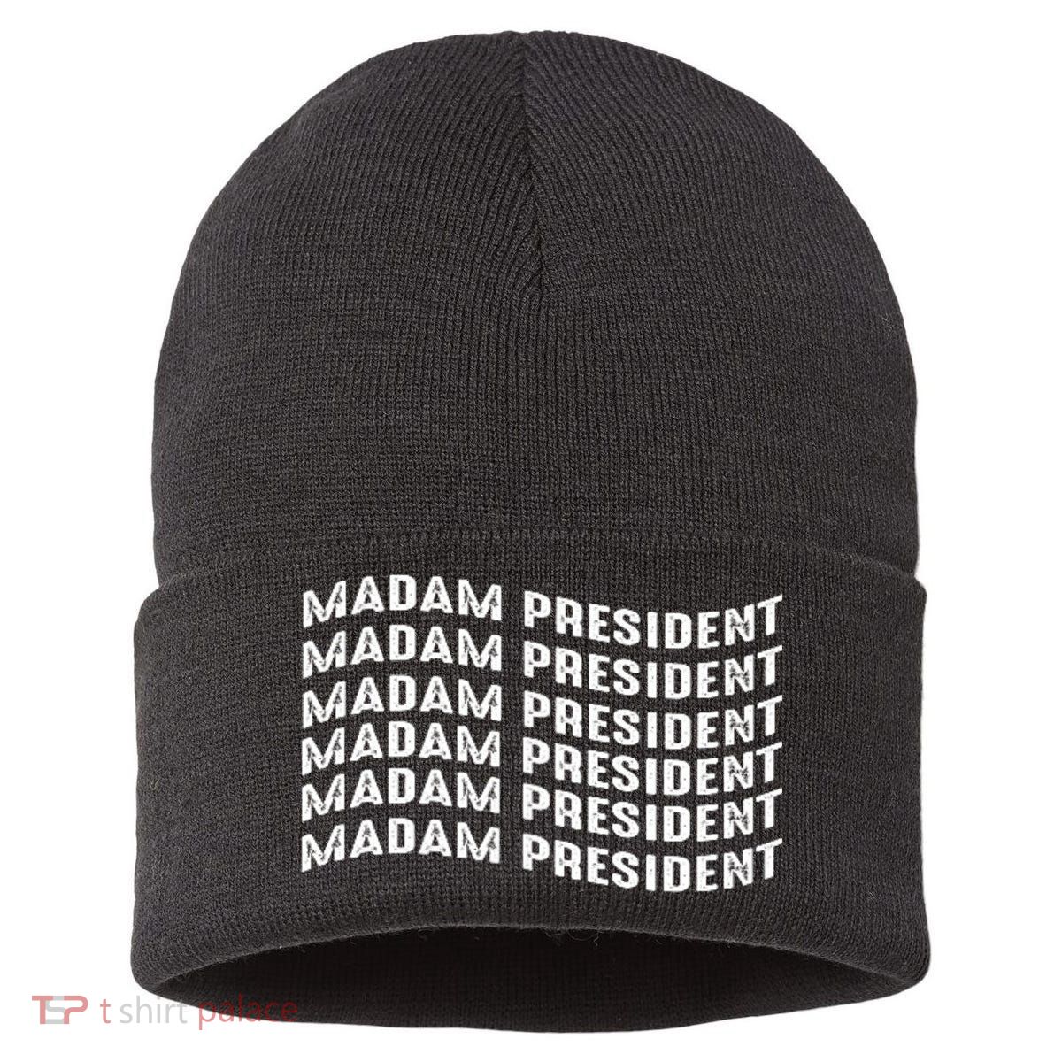 Madam President Kamala 2024 Sustainable Knit Beanie