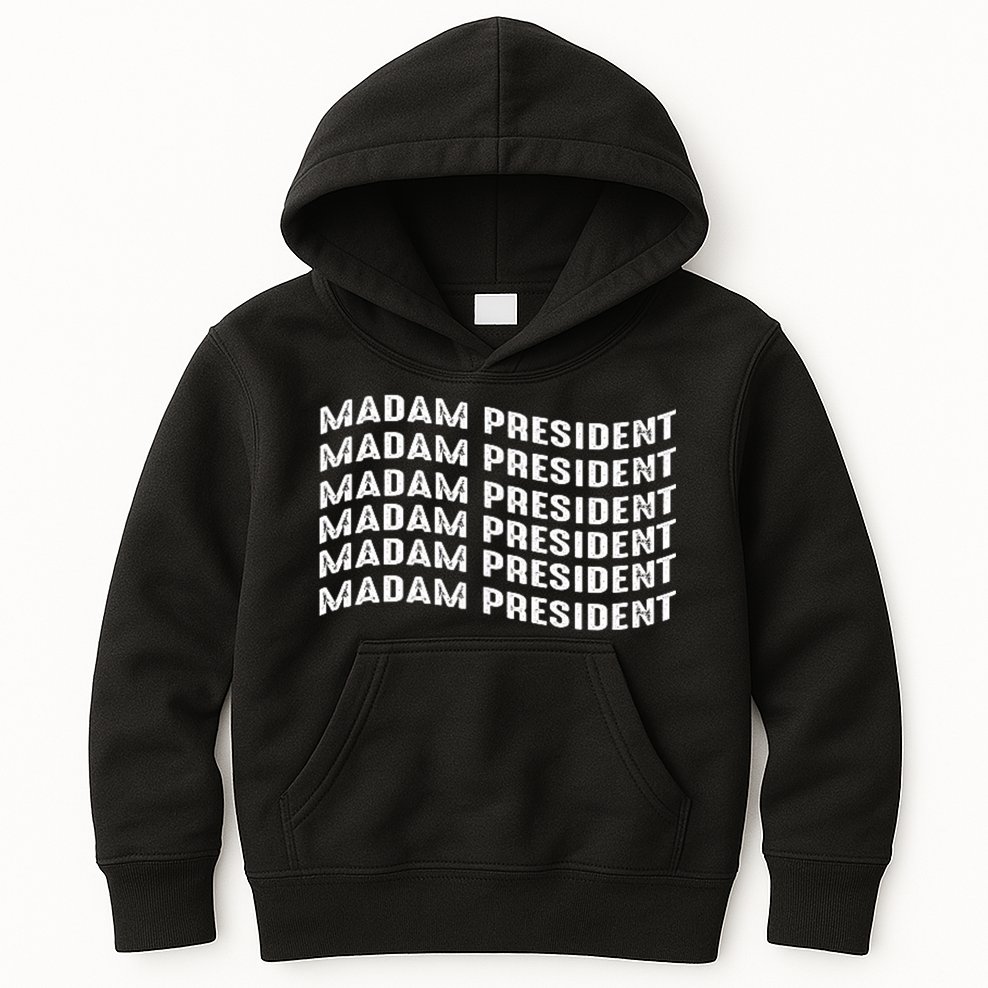 Madam President Kamala 2024 Kids Hoodie