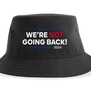 Madam President Kamala Harris WeRe Not Going Back 2024 Sustainable Bucket Hat