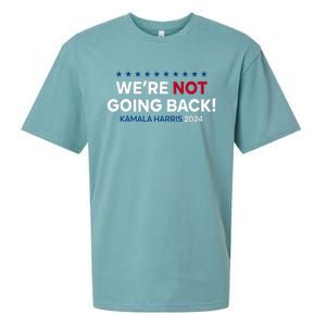 Madam President Kamala Harris WeRe Not Going Back 2024 Sueded Cloud Jersey T-Shirt