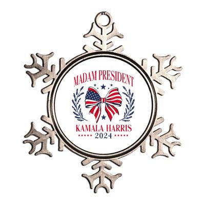 Madam President Kamala Harris 2024 Metallic Star Ornament