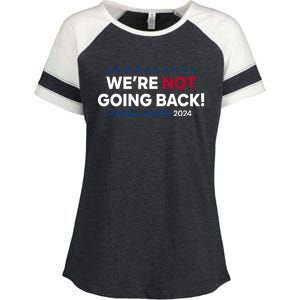 Madam President Kamala Harris Were Not Going Back 2024 Kamala Harris Enza Ladies Jersey Colorblock Tee