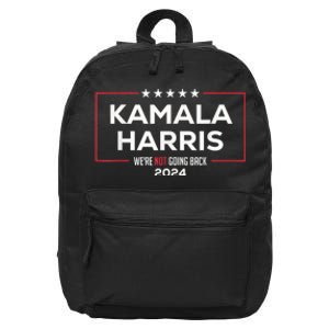 Madam President Kamala Harris Were Not Going Back 2024 16 in Basic Backpack