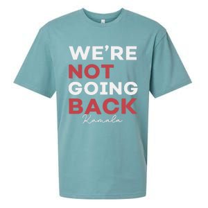 Madam President Kamala Harris WeRe Not Going Back 2024 Sueded Cloud Jersey T-Shirt