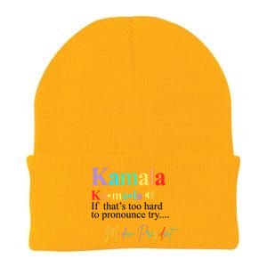 Madam President Kamala Harris Colorful Definition Knit Cap Winter Beanie