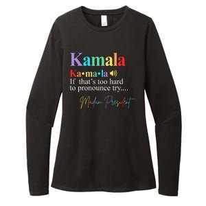 Madam President Kamala Harris Colorful Definition Womens CVC Long Sleeve Shirt