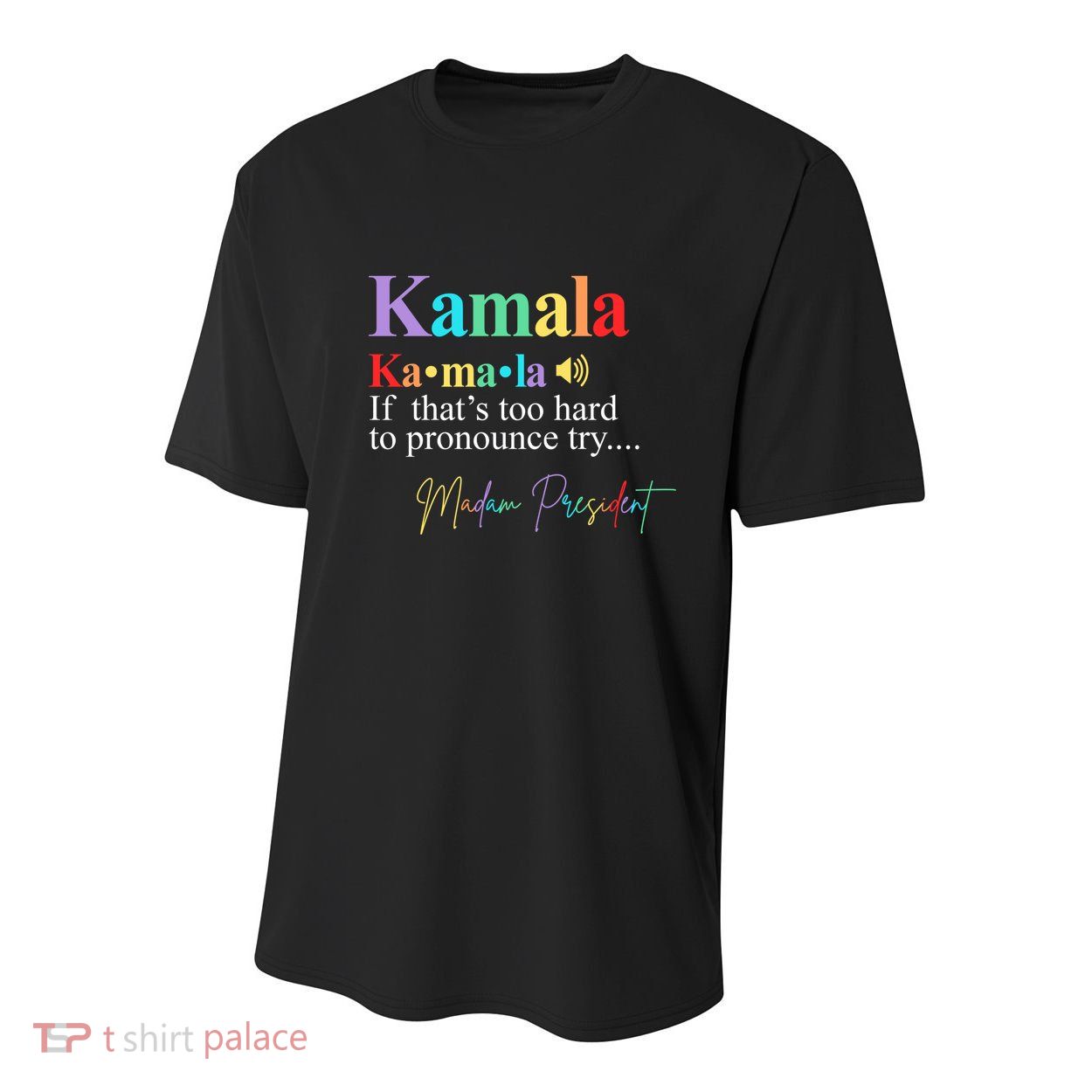 Madam President Kamala Harris Colorful Definition Youth Performance Sprint T-Shirt