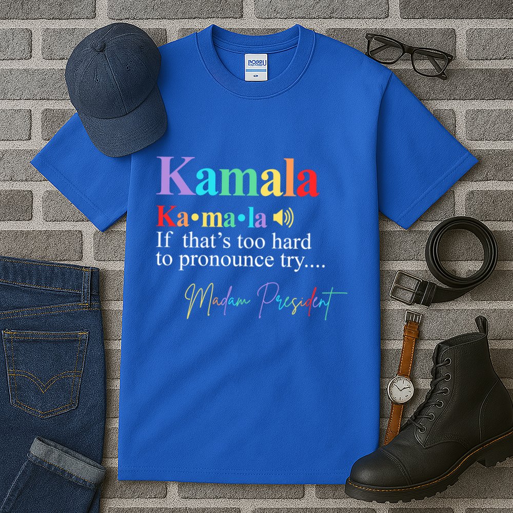 Madam President Kamala Harris Colorful Definition Tall T-Shirt