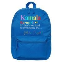 Madam President Kamala Harris Colorful Definition 16 in Basic Backpack