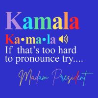 Madam President Kamala Harris Colorful Definition Baby Bodysuit