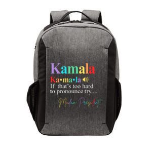 Madam President Kamala Harris Colorful Definition Vector Backpack