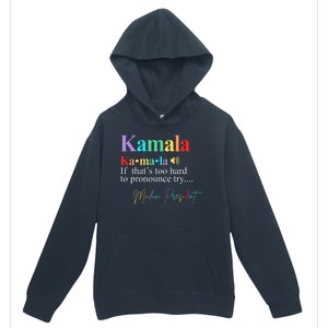 Madam President Kamala Harris Colorful Definition Urban Pullover Hoodie