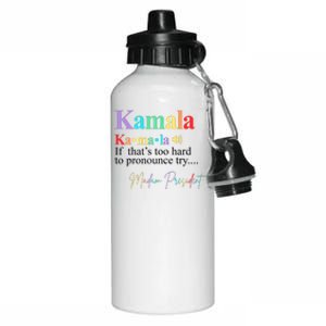 Madam President Kamala Harris Colorful Definition Aluminum Water Bottle