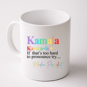 Madam President Kamala Harris Colorful Definition Coffee Mug