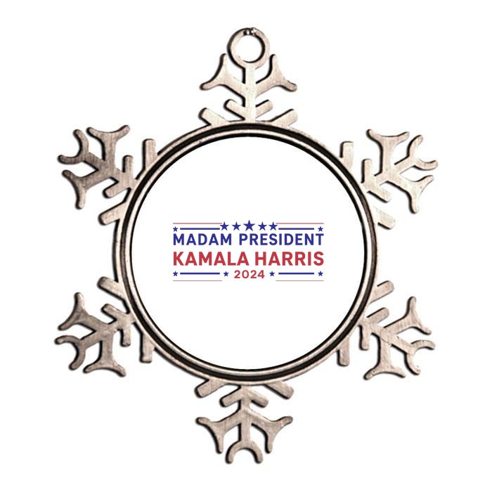 Madam President Kamala Harris 2024 Metallic Star Ornament