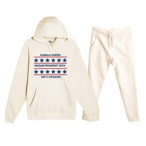 Madam President Kamala Harris 2024 Premium Hooded Sweatsuit Set