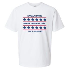 Madam President Kamala Harris 2024 Sueded Cloud Jersey T-Shirt