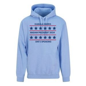 Madam President Kamala Harris 2024 Unisex Surf Hoodie