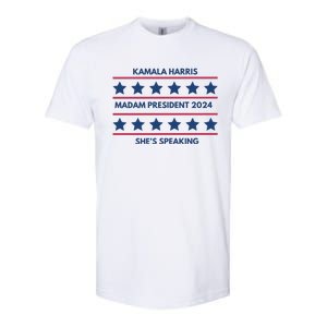 Madam President Kamala Harris 2024 Softstyle CVC T-Shirt