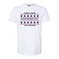 Madam President Kamala Harris 2024 Softstyle CVC T-Shirt