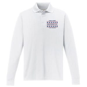 Madam President Kamala Harris 2024 Performance Long Sleeve Polo