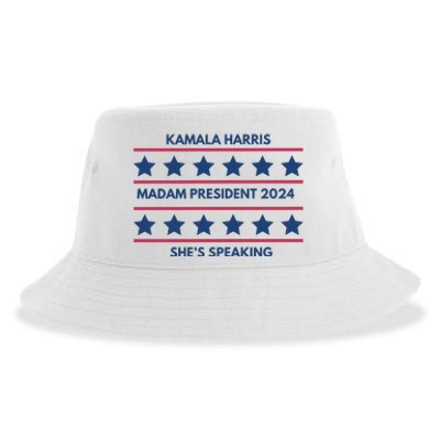 Madam President Kamala Harris 2024 Sustainable Bucket Hat