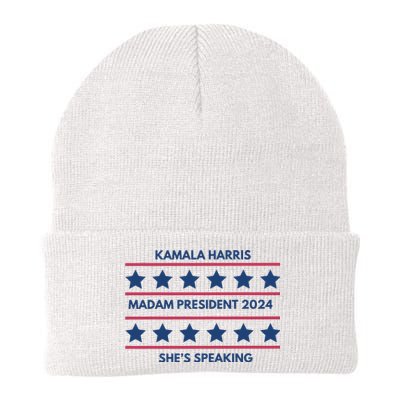 Madam President Kamala Harris 2024 Knit Cap Winter Beanie