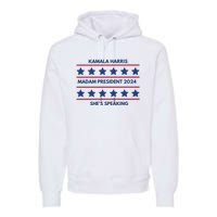 Madam President Kamala Harris 2024 Premium Hoodie