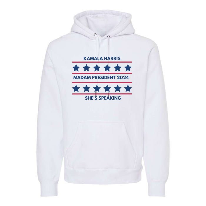 Madam President Kamala Harris 2024 Premium Hoodie