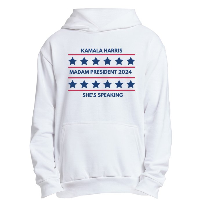 Madam President Kamala Harris 2024 Urban Pullover Hoodie