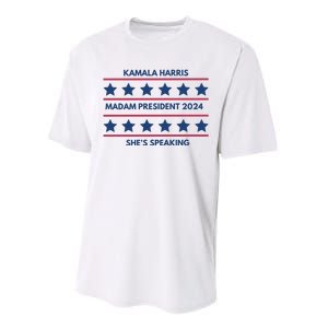 Madam President Kamala Harris 2024 Performance Sprint T-Shirt